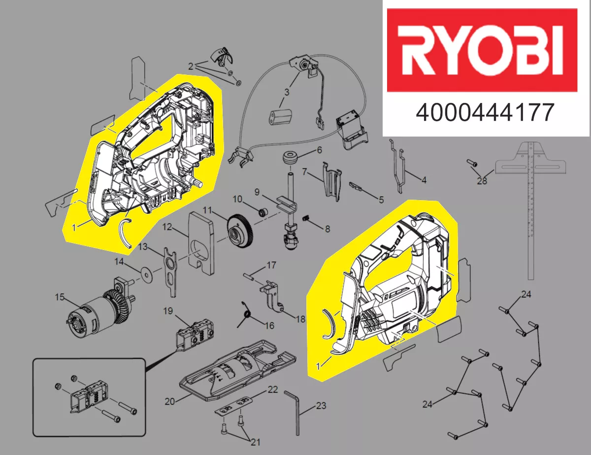 boitier coque réf. 5131032070 Ryobi